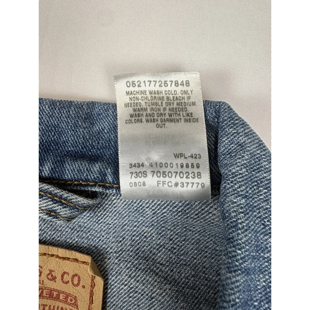 Levis Standard Trucker Blue Jean Denim Jacket 70507 Men XXL